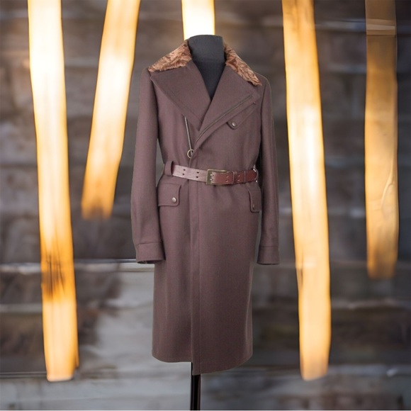Authentic Belstaff Super Rare Wool Competition Full Length Coat Size EU L  Large - Picture 3 of 16